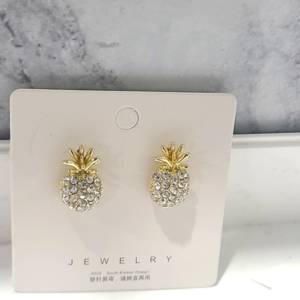 Diamond Pineapple Earrings